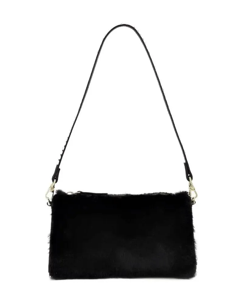 Manu Atelier Hobo Bags Mini Prism Bag In Black Leather schwarz Schwarz