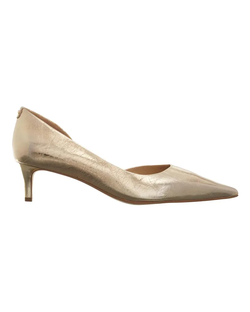 Michael Kors Hohe Schuhe Elyse Kitten Pump goldfarben 