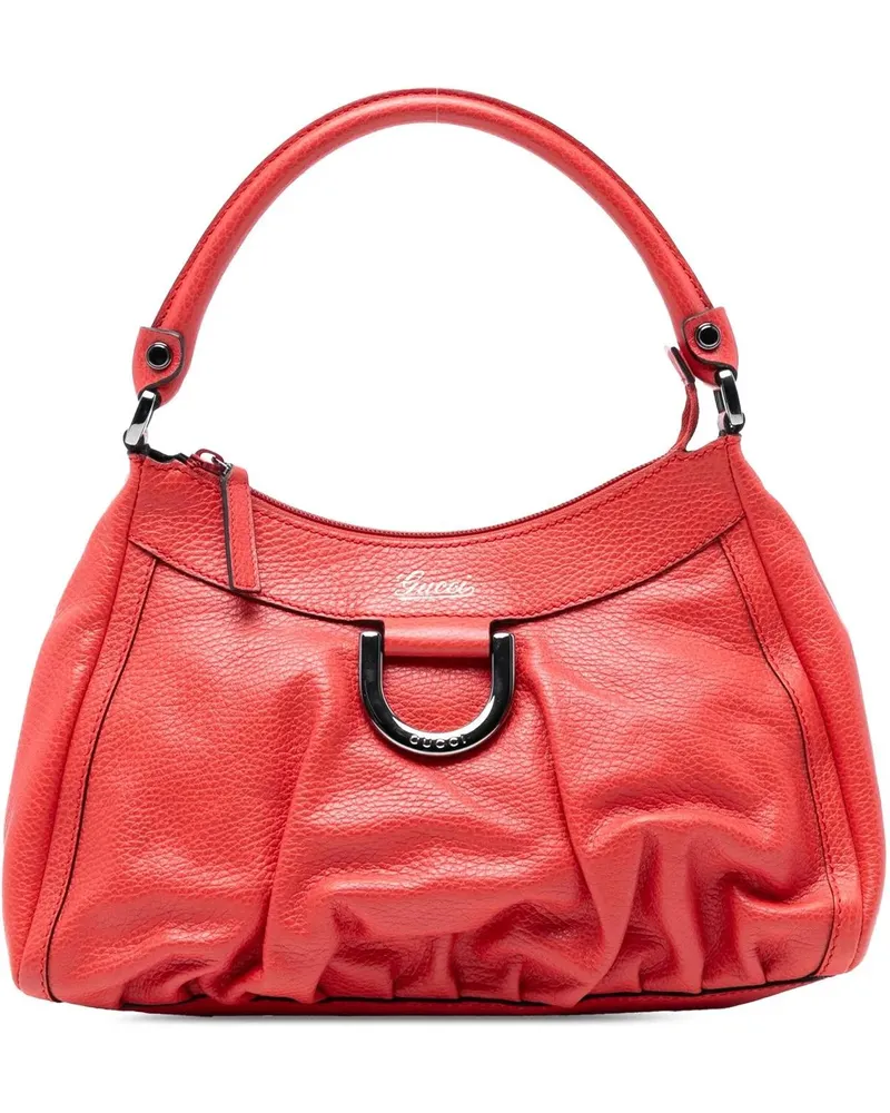 Gucci Hobo Bags Leather Abbey D Ring Shoulder Bag rot Rot