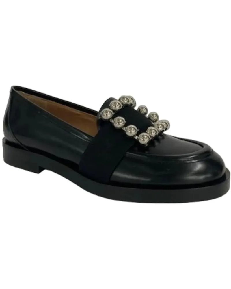 FESTA Milano Loafer Flat Shoes Black schwarz Schwarz