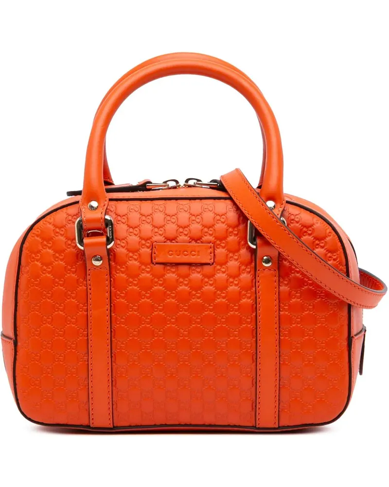 Gucci Hobo Bags Small Microssima Bree Satchel orange Orange