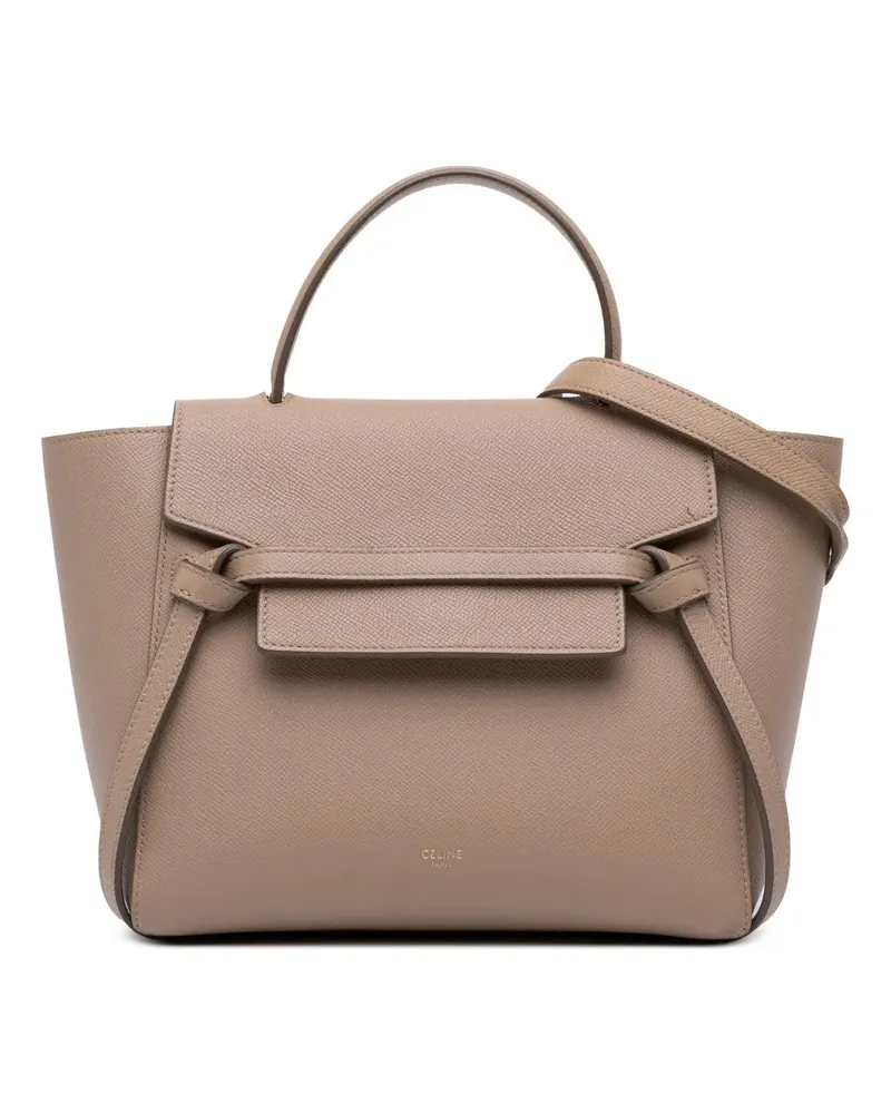 Celine Hobo Bags Micro Grained Calfskin Belt Bag braun Braun