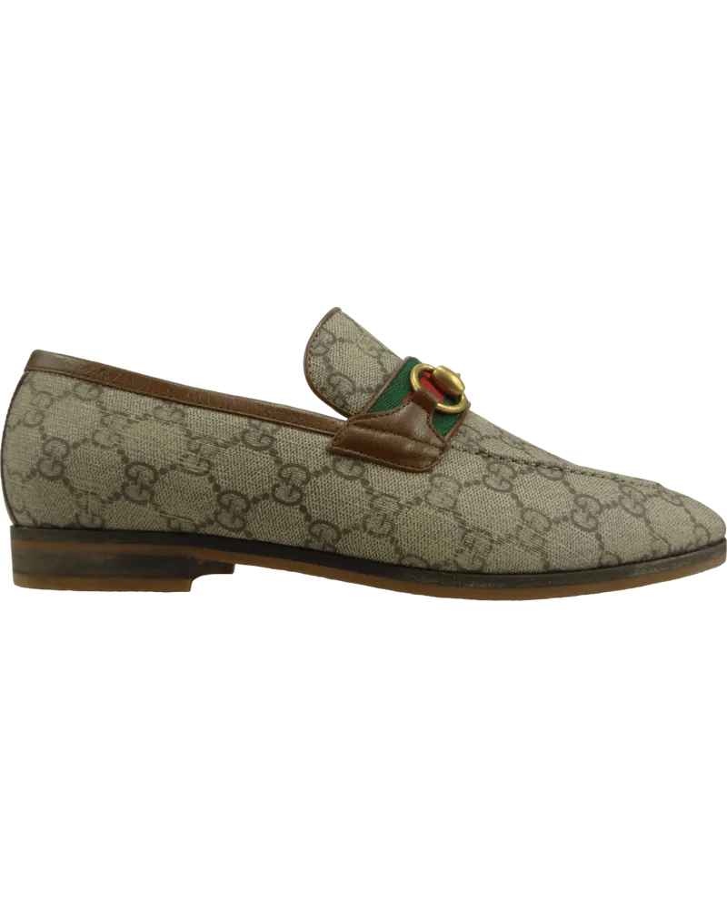 Gucci Loafer Mocassino da Uomo Horsebit GG Supreme beige Beige