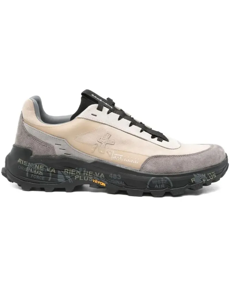 Premiata Low-Top Sneaker Beige And Grey Suede Leather Sneakers beige Beige