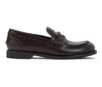 Comfortable Calf Leather Loafers braun