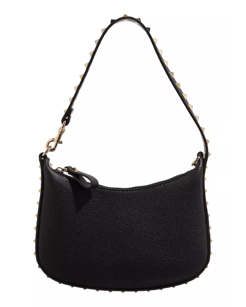 Valentino Garavani Hobo Bags Rockstud Mini Hobo Bag schwarz Schwarz