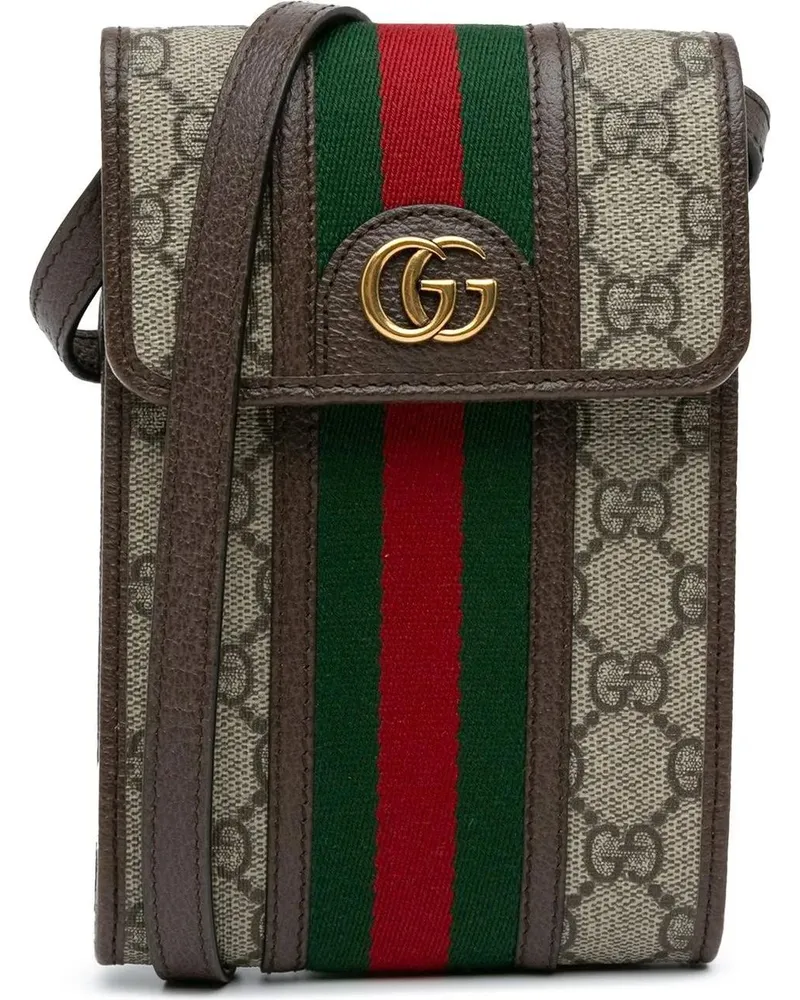 Gucci Hobo Bags 2016-present Mini GG Supreme Web Ophidia Crossbody braun Braun
