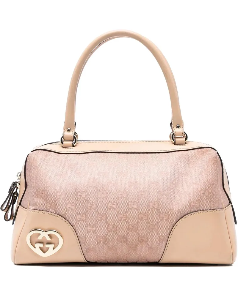 Gucci Crossbody Bags GG Canvas Lovely Handbag rosa Gold