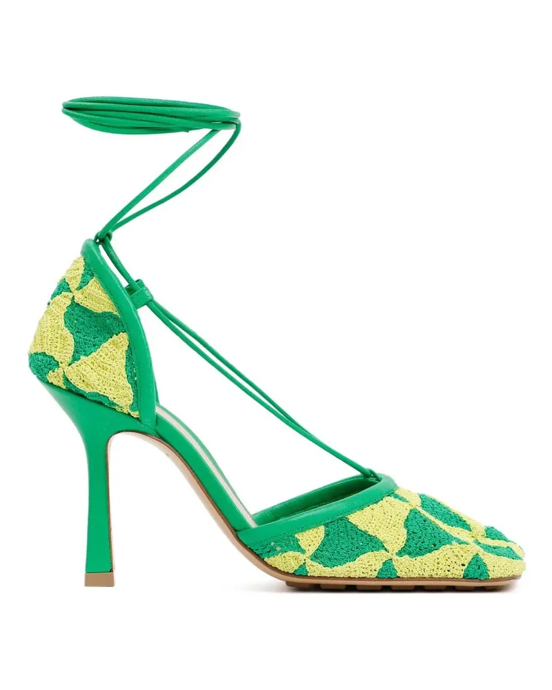 Bottega Veneta Sandalen Green Ad Yellow Stretch Sandals grün Grün