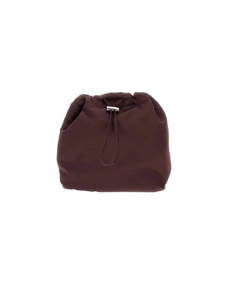 PLAN C Beuteltaschen Bordeaux Round Bag With Drawstring Closure rot Rot