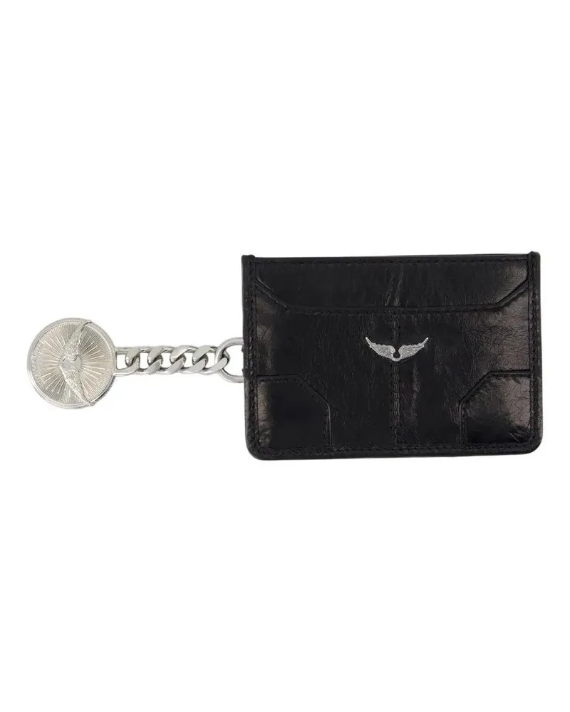 Zadig & Voltaire Portemonnaie Sunny Pass Card Holder - Leather - Black schwarz Schwarz
