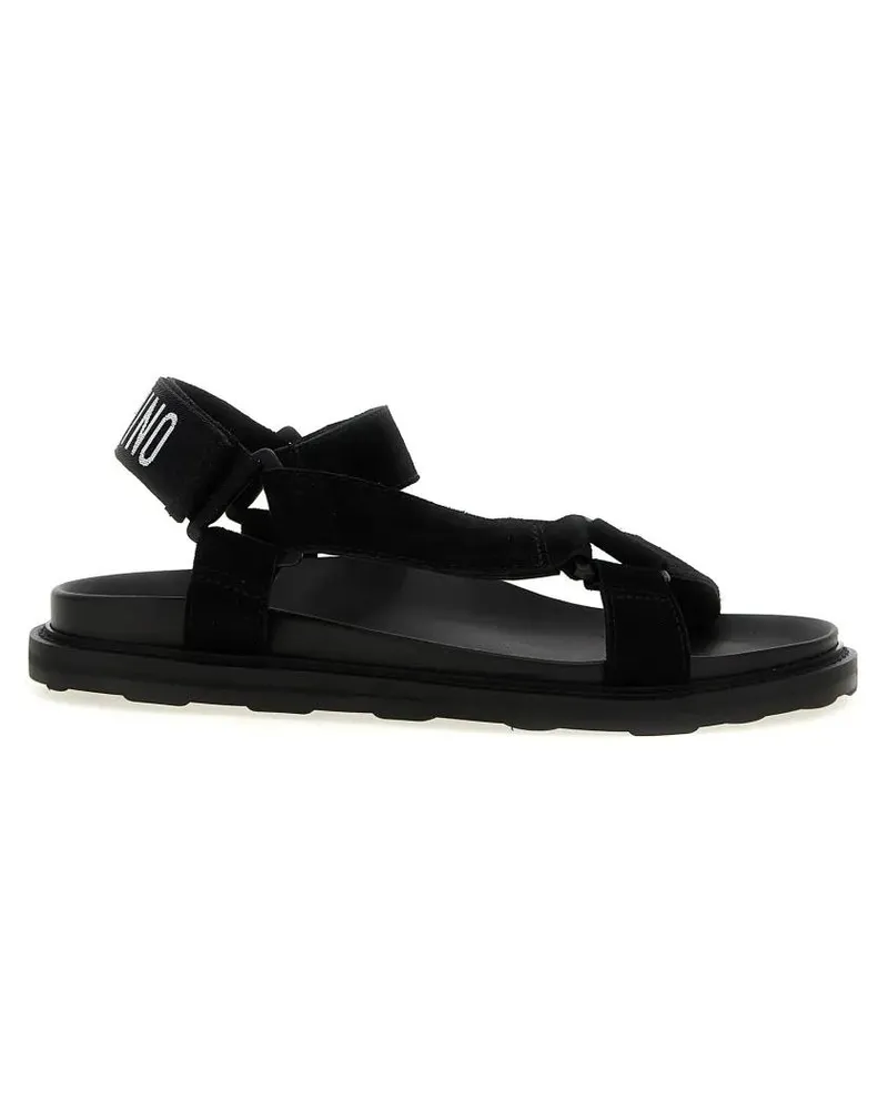 Moschino Loafer 'Sporty' Sandals schwarz Schwarz