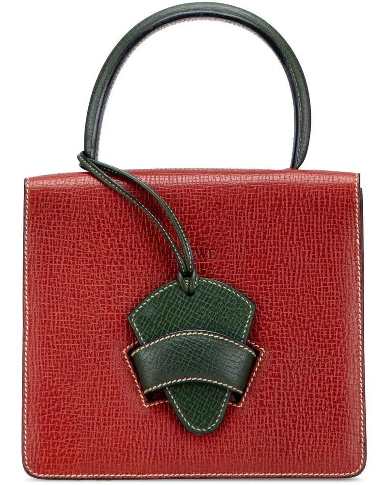 Loewe Crossbody Bags Textured Leather Barcelona Handbag rot Rot
