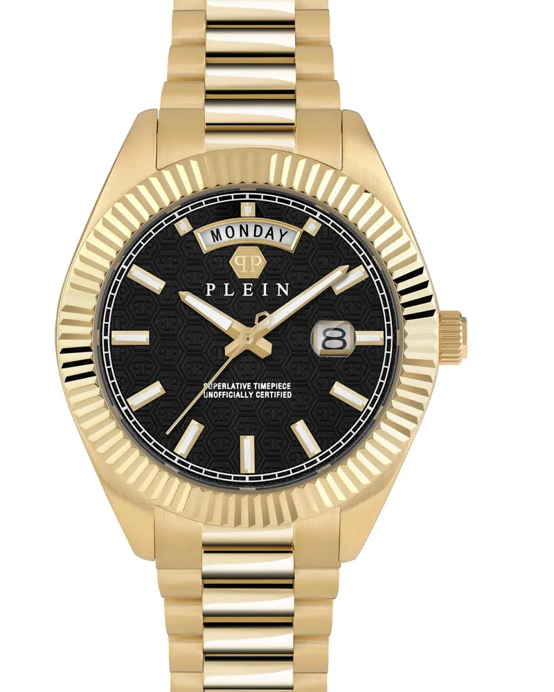 Philipp Plein Uhren Quarz-Analoguhr Date Superlative Gent gold Gold