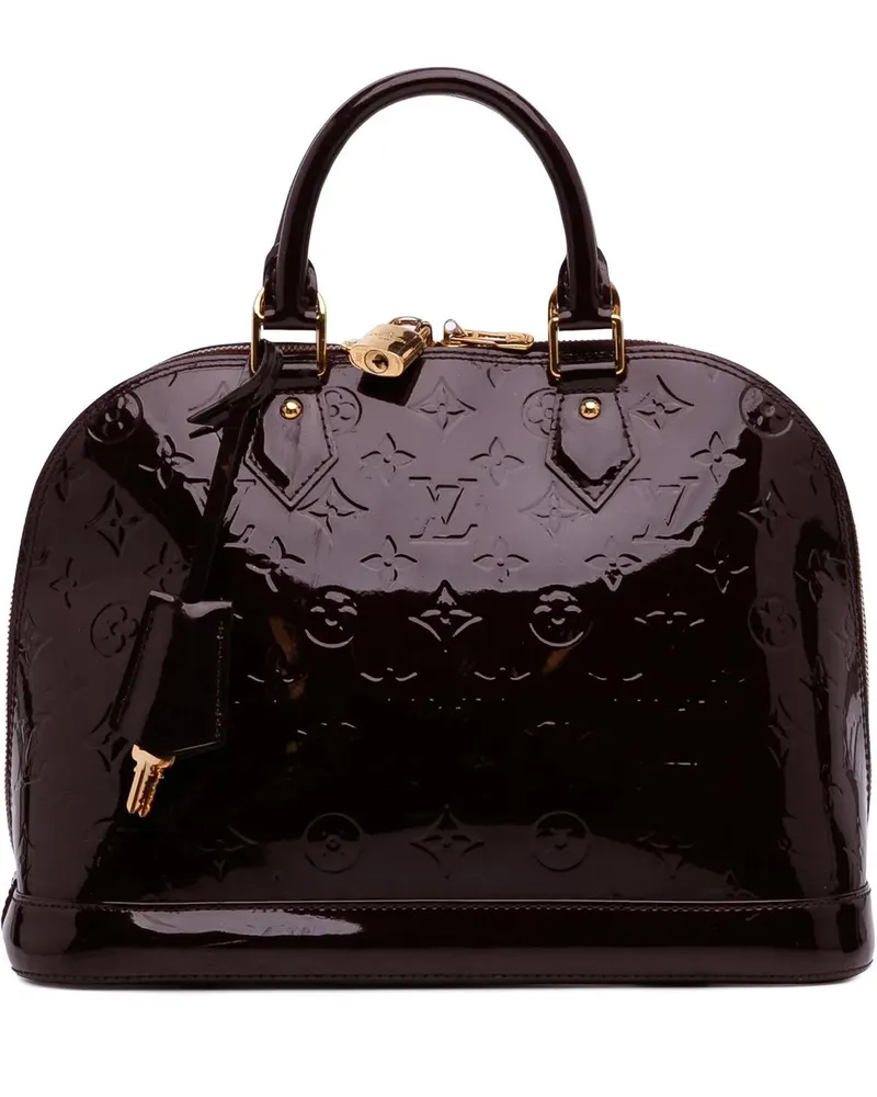 Louis Vuitton Crossbody Bags Monogram Vernis Alma PM orange Orange