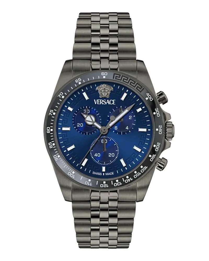 Versace Uhren Quarz-Chronographenuhr Greca Chr Wave (Wc-0H) gray Grau