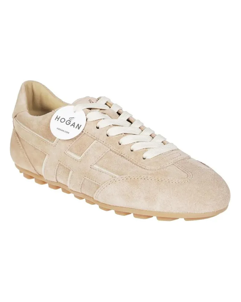 Hogan Low-Top Sneaker Soft Suede Sneakers With Lace-Up Design beige Beige