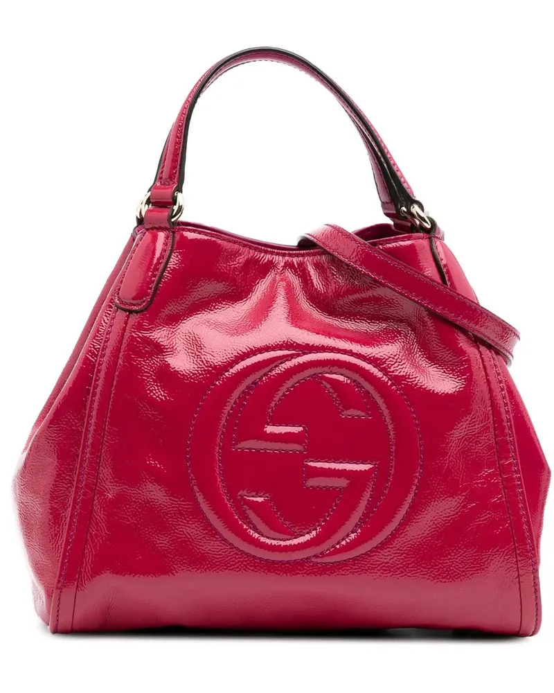 Gucci Hobo Bags Small Patent Soho Satchel rosa Gold