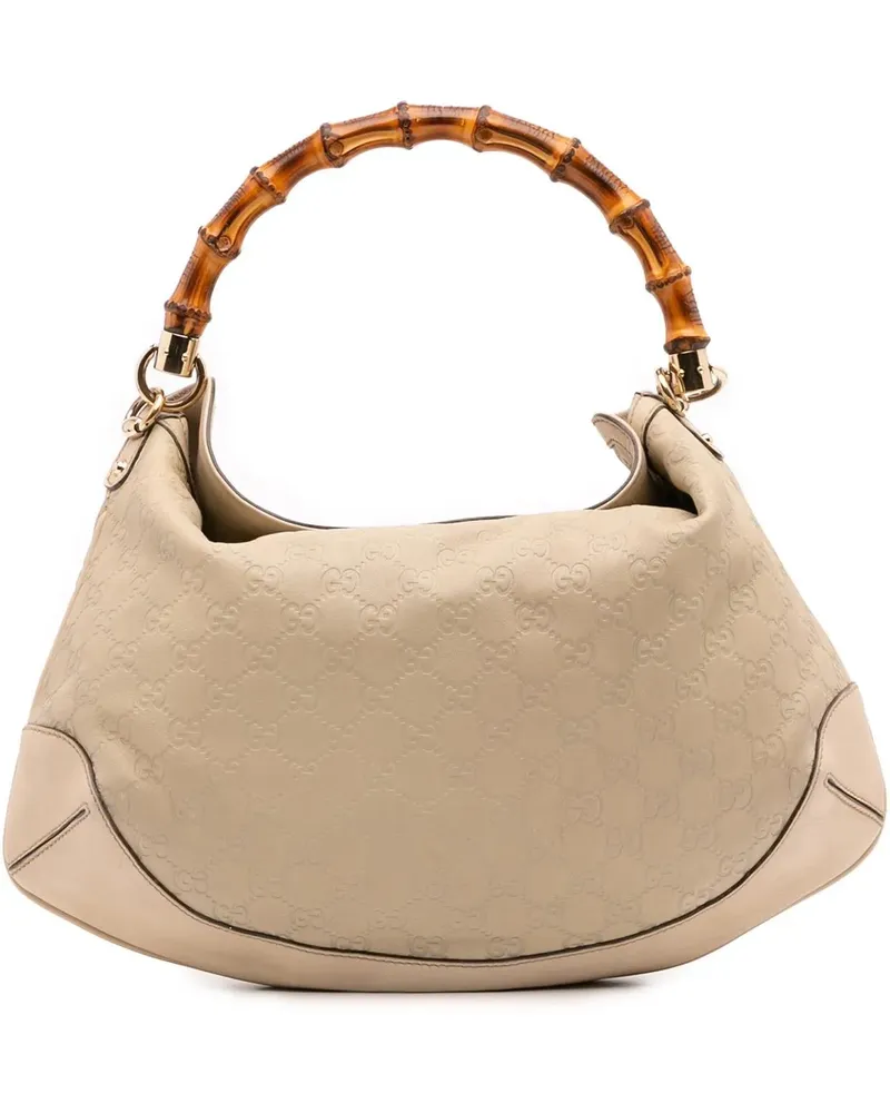 Gucci Hobo Bags Bamboo ssima Peggy Satchel braun Braun