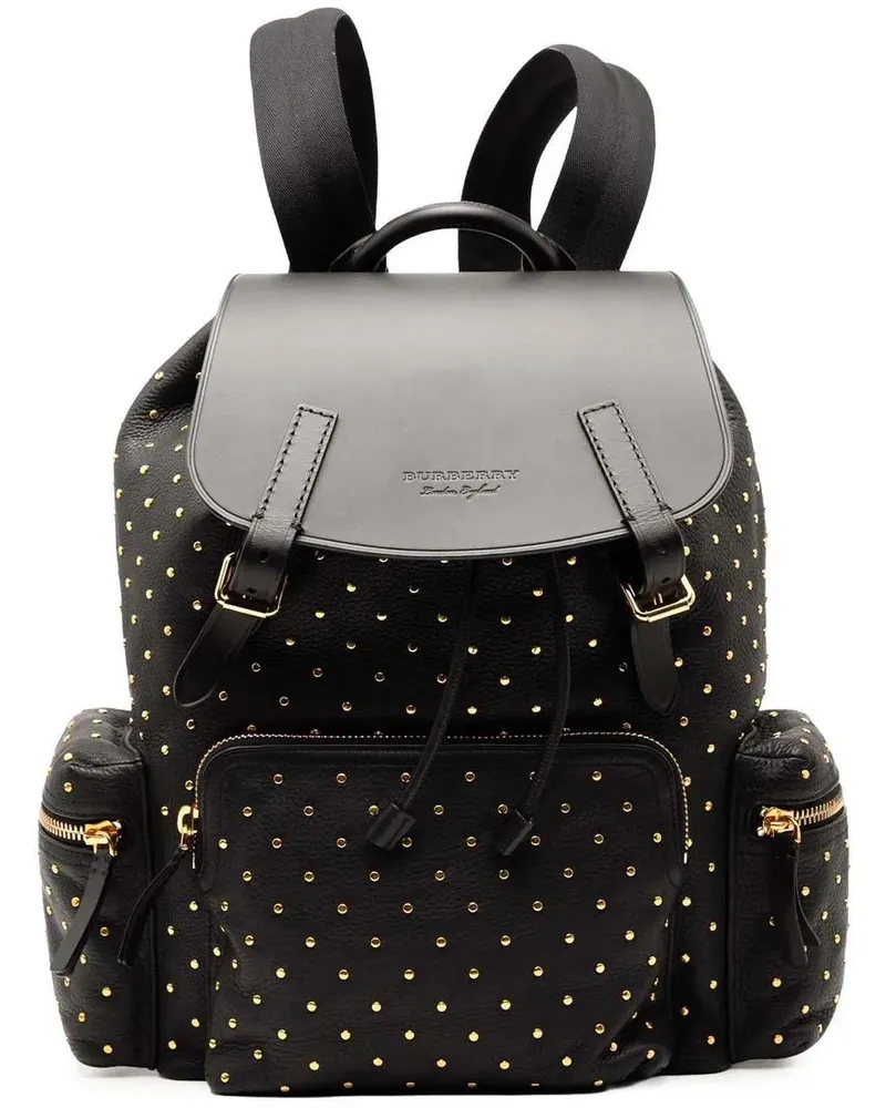 Burberry Rucksäcke Leather Studded Rucksack Backpack schwarz Schwarz