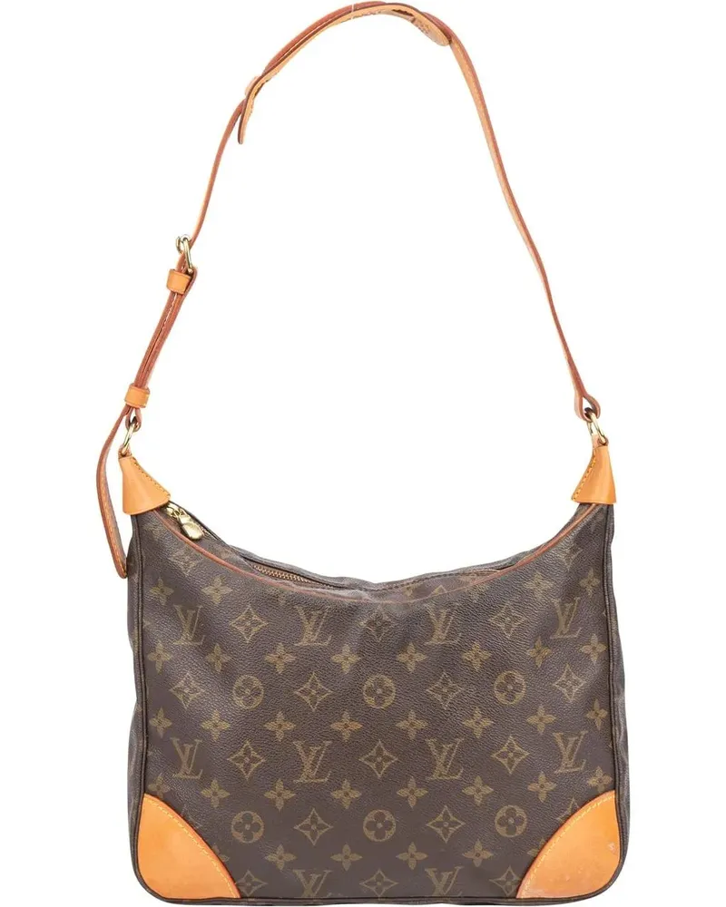 Louis Vuitton Crossbody Bags  Canvas Monogram Boulogne Shoulder Ba braun Braun