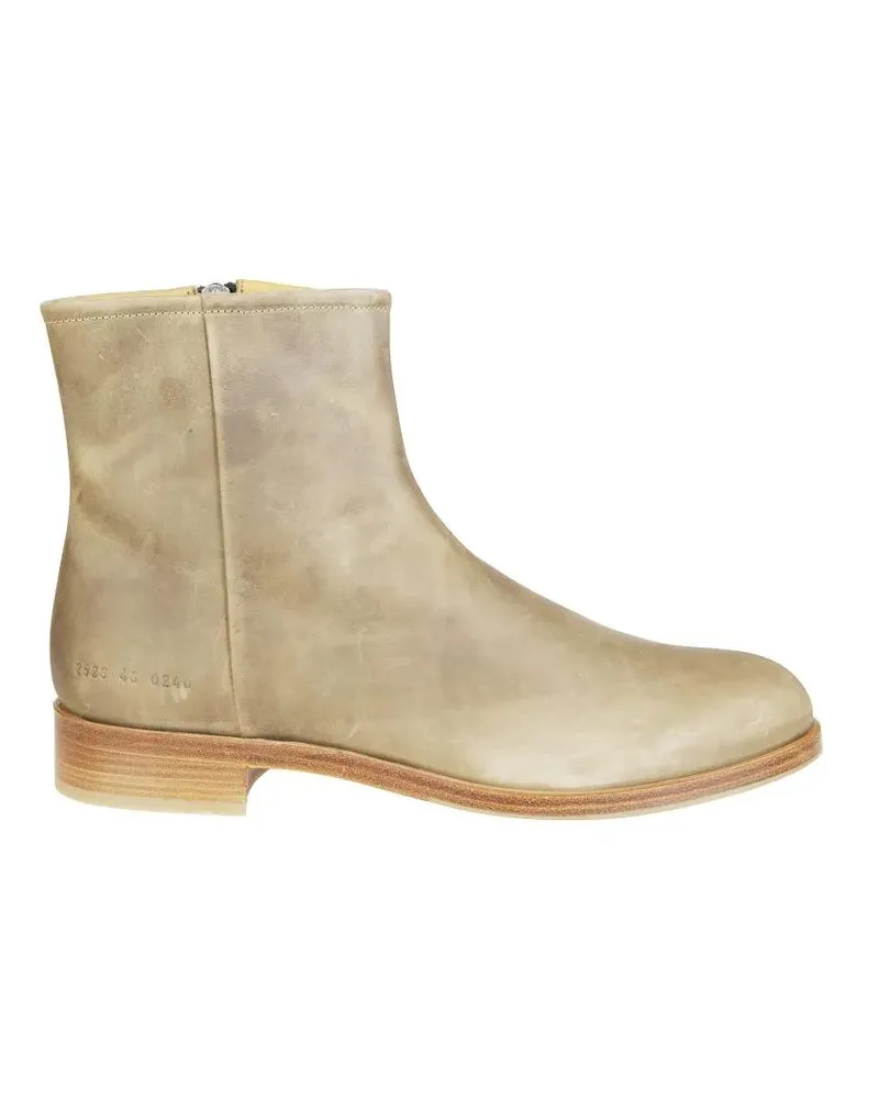 Common Projects Stiefel Zipper Boot In Waxed Suede beige Beige