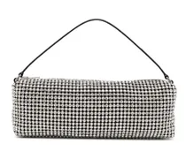 Crossbody Bags Crystal-Embellished Rectangle Bag With Logo-Engrav grau