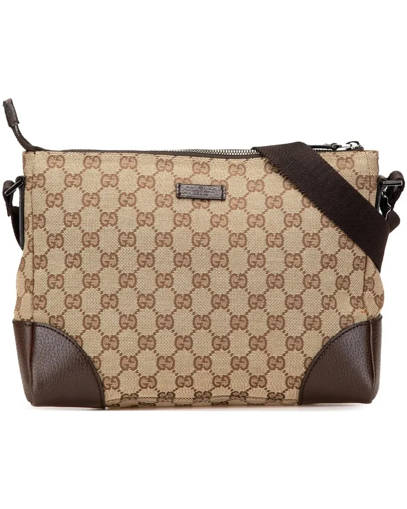 Gucci Hobo Bags 2000-2015 GG Canvas Crossbody braun Braun
