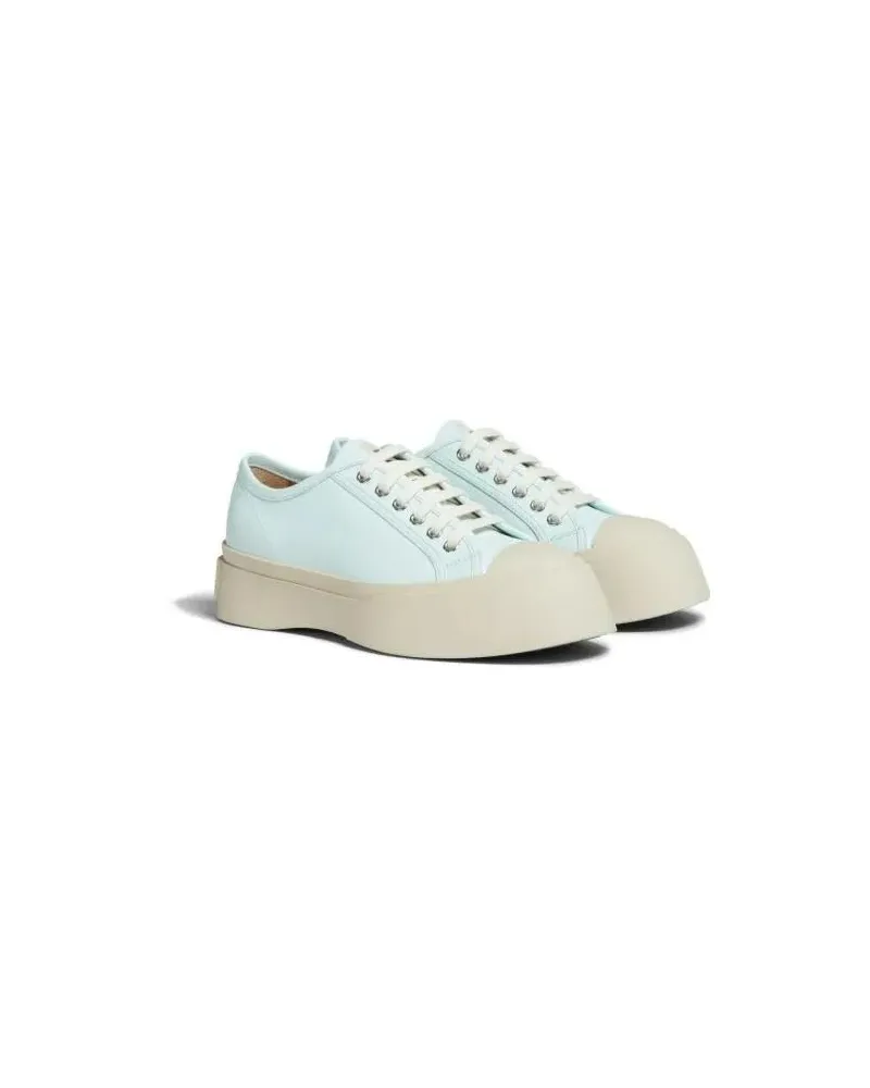 Marni Sneakers Pablo Leather Platform Sneakers Beige