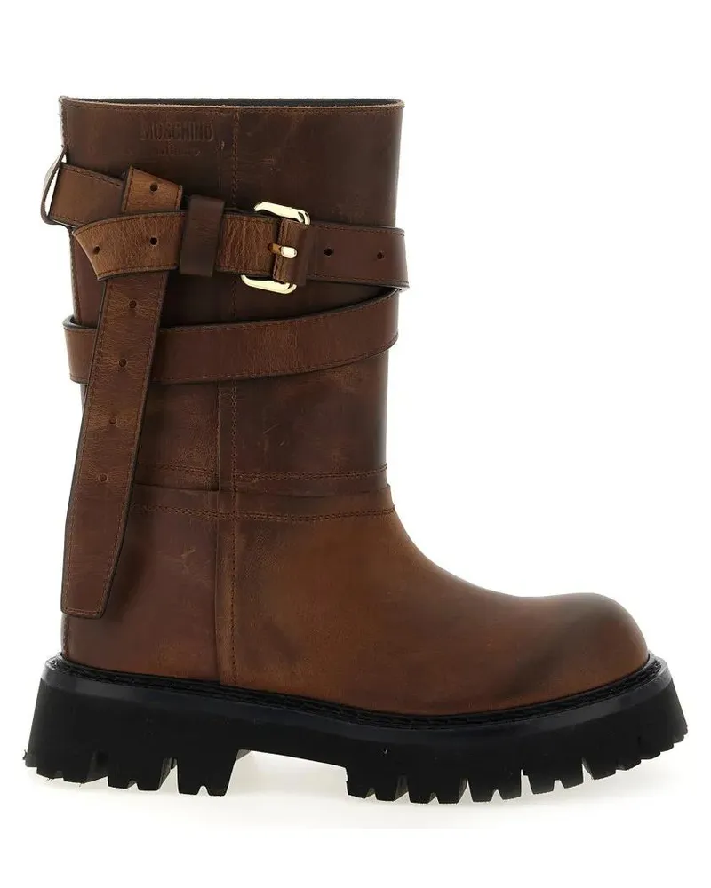 Moschino Stiefel Brick' Boots braun Braun