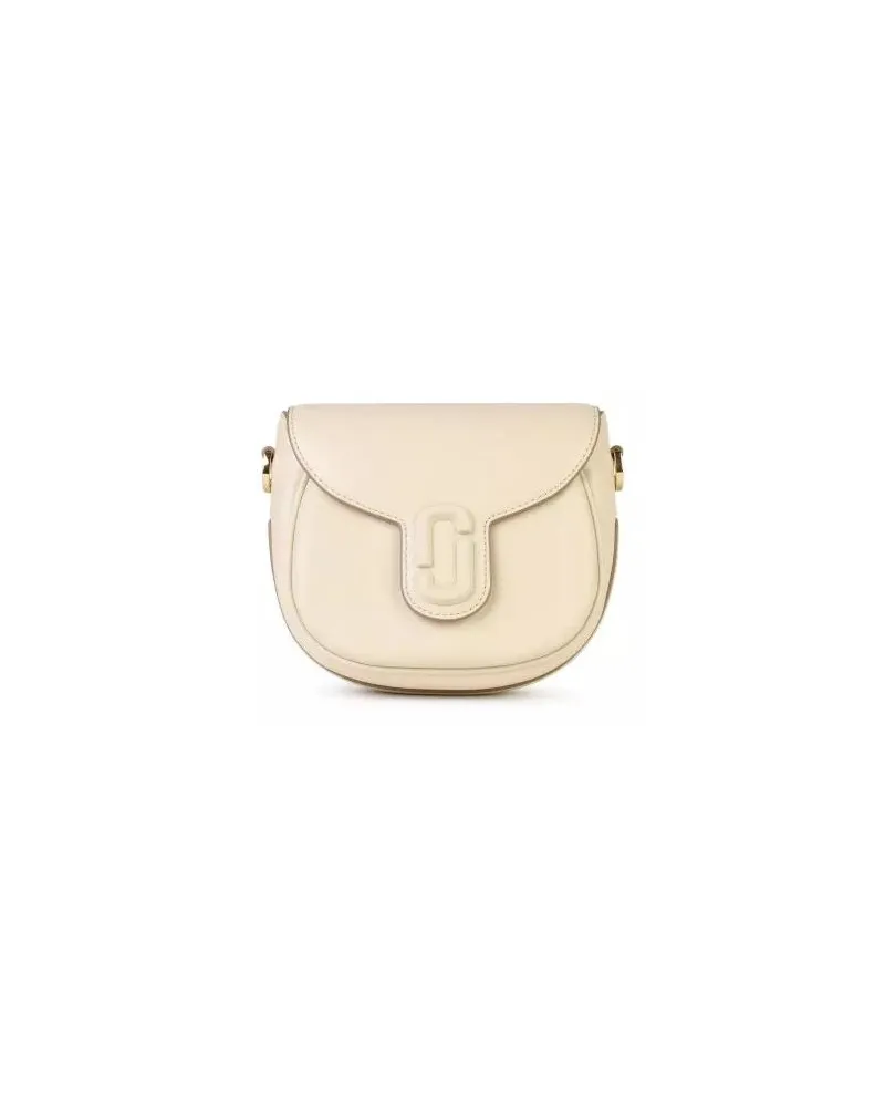 Marc Jacobs Shopper 'Saddle' Cream Leather Bag Beige