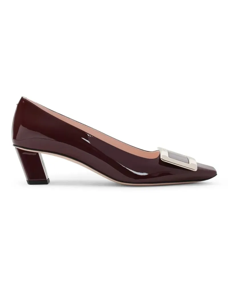 Roger Vivier Hohe Schuhe Bordeaux Patent Calf Leather Pumps rot Rot