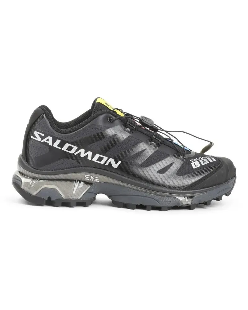 Salomon Low-Top Sneaker Low-Profile Black Sneakers With Quick-Lace System schwarz Schwarz