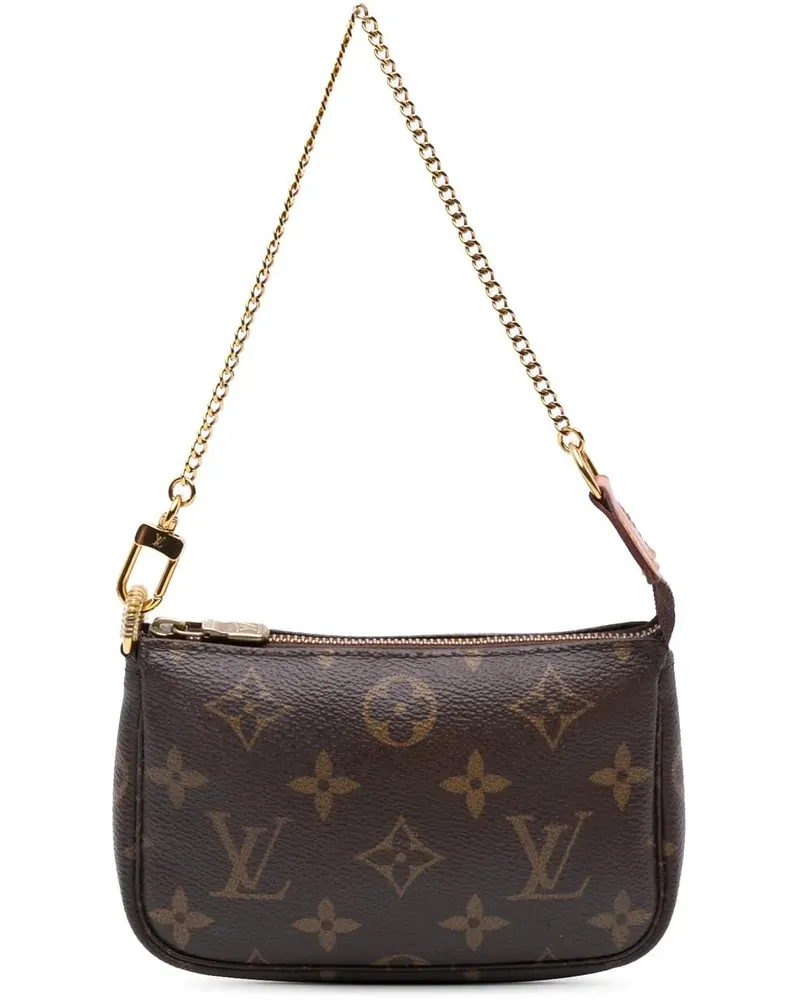 Louis Vuitton Crossbody Bags Monogram Mini Pochette Accessoires braun Braun