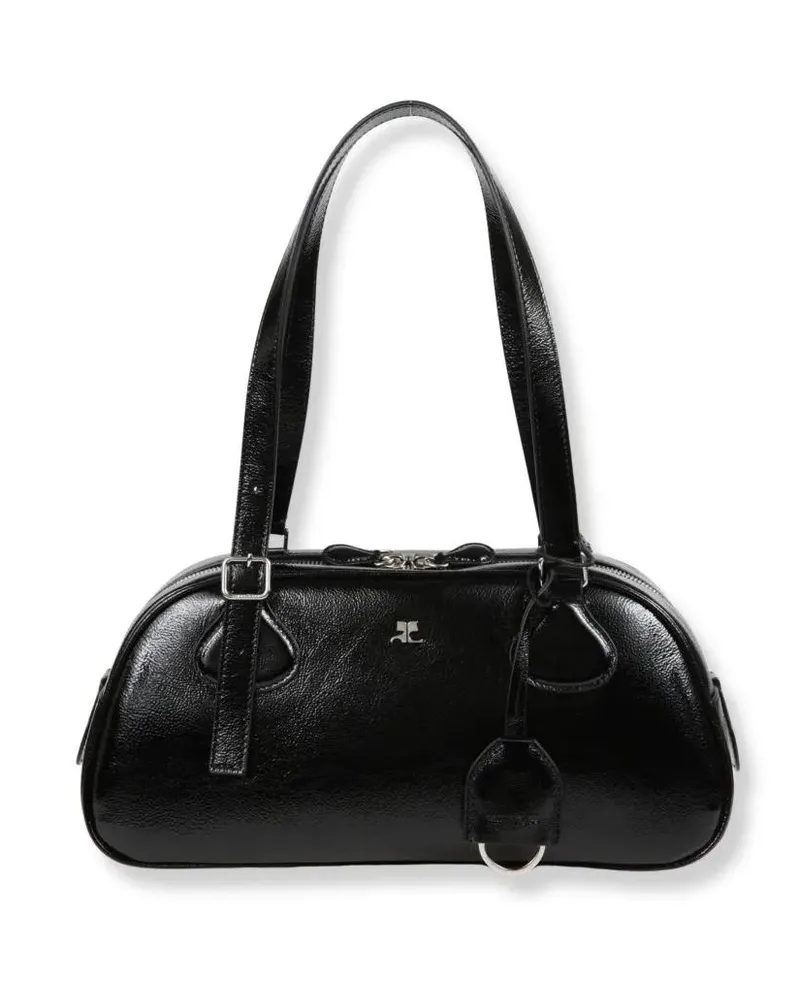 Courrèges Hobo Bags Friday Bowling Leather Bag schwarz Schwarz