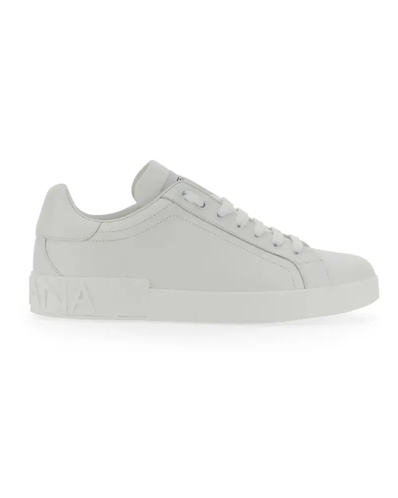 Dolce & Gabbana Low-Top Sneaker Portofino Sneaker weiß Weiß