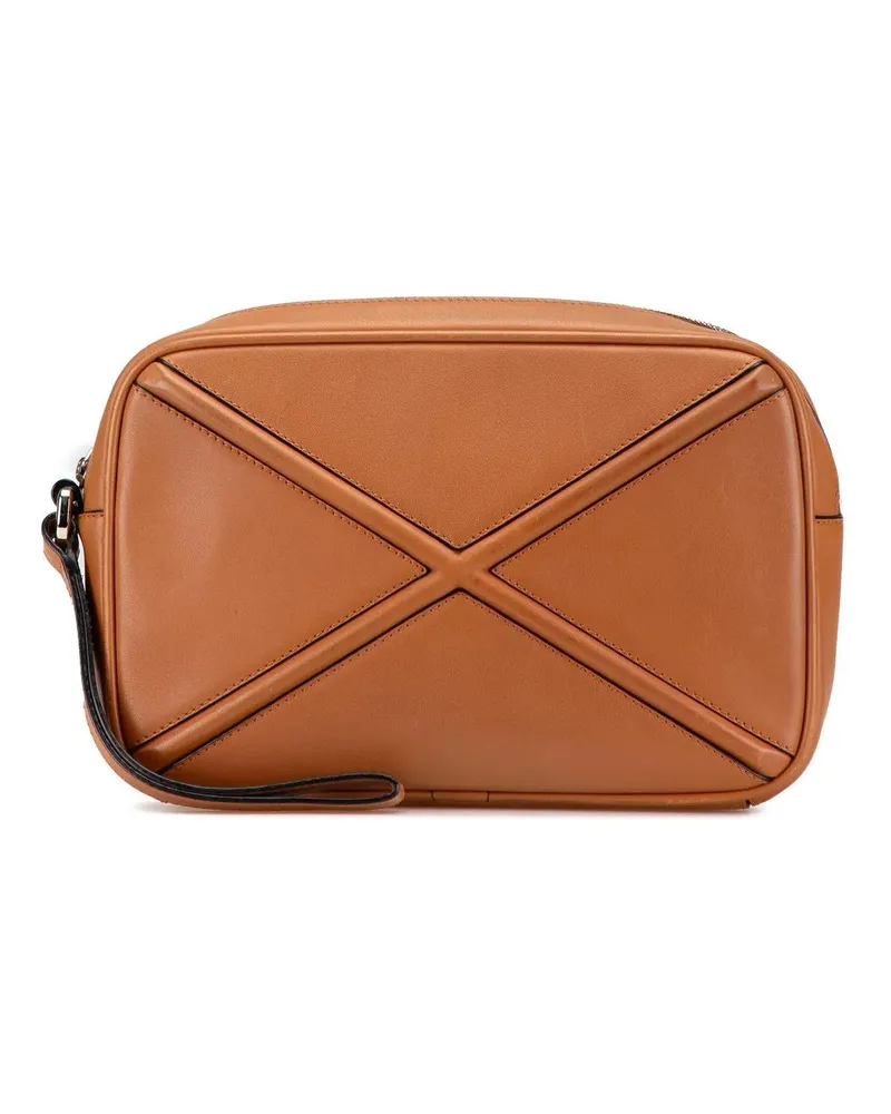 Loewe Clutches 2010-2024 Leather Puzzle Clutch braun Braun