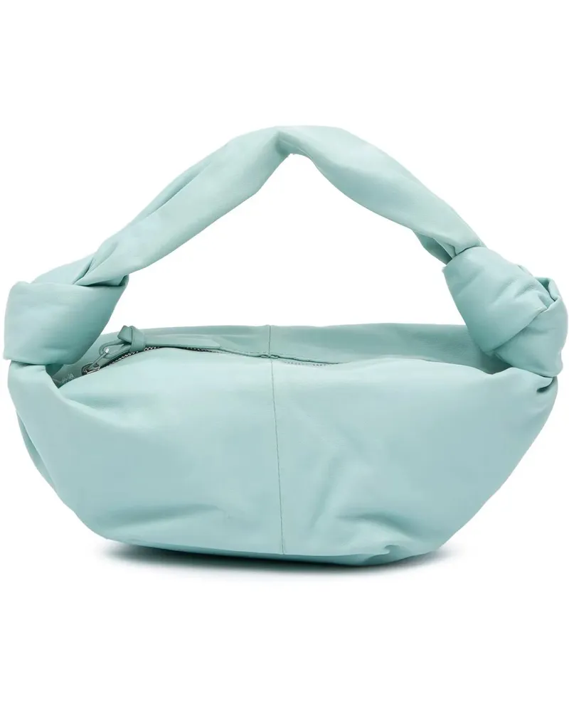 Bottega Veneta Crossbody Bags Mini Calfskin Double Knot Bag blau Blau