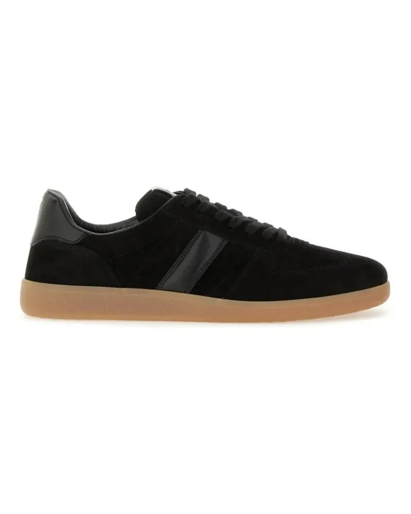 Tom Ford Low-Top Sneaker Leather Sneaker With Logo schwarz Schwarz