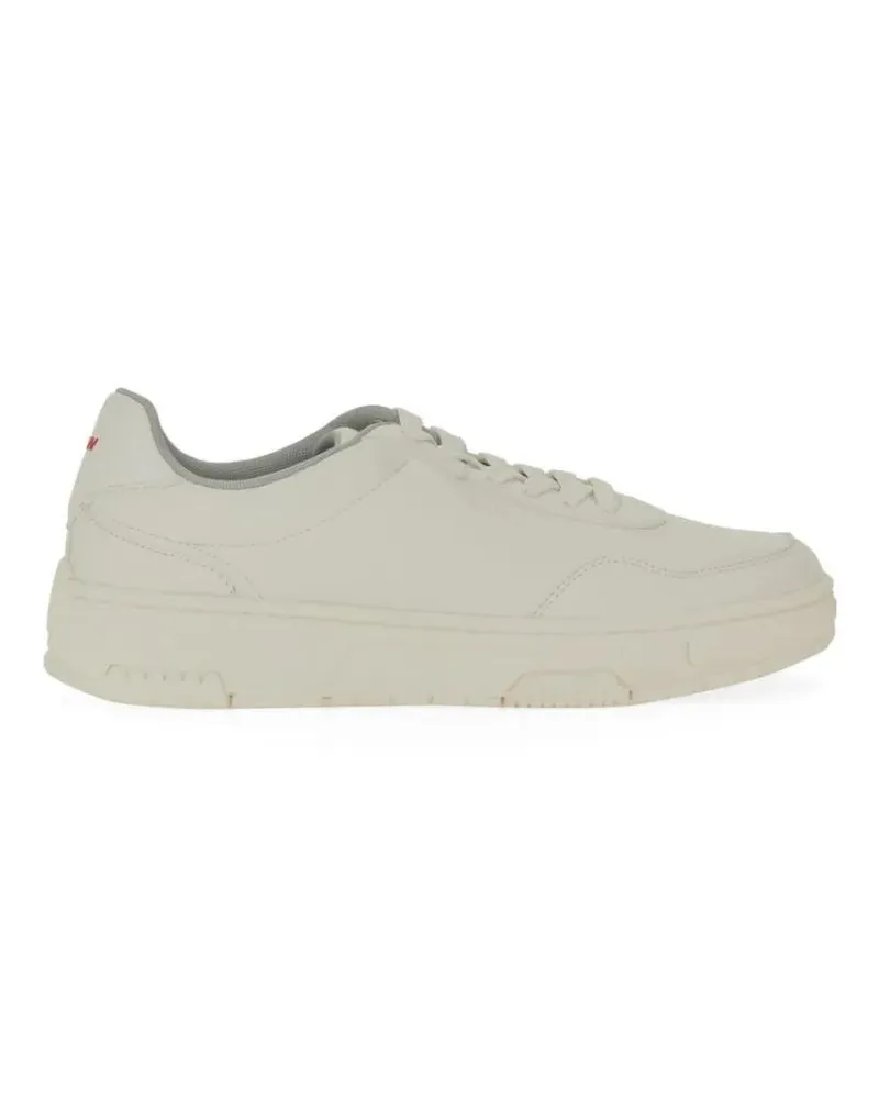 HUGO BOSS Low-Top Sneaker Sneaker With Subtle Zigzag Detail weiß Weiß