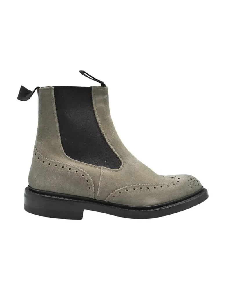 Tricker's Stiefel Laced Boots With Brogue Detailing grün Grün
