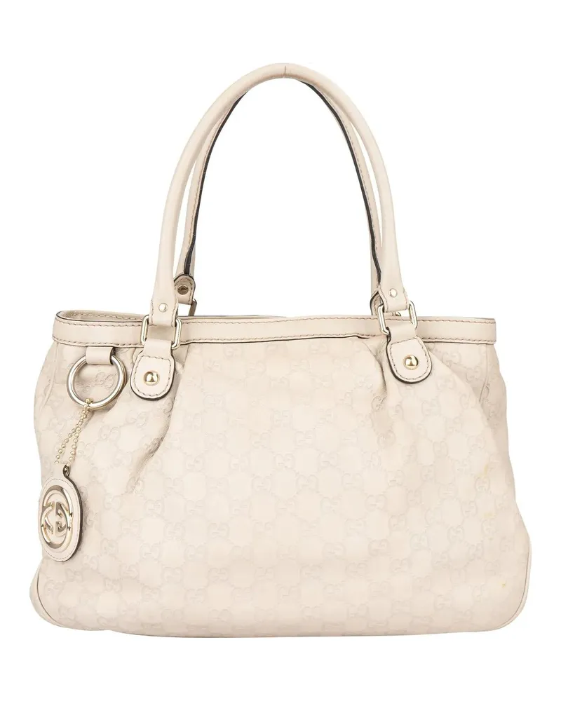 Gucci Crossbody Bags  White Leather GG Sukey Handbag bunt Bunt