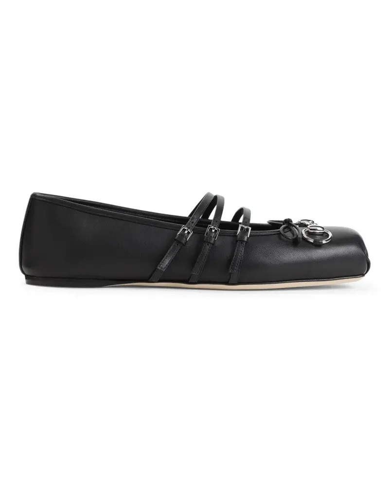 Gucci Ballerinas With Slender Straps schwarz Schwarz