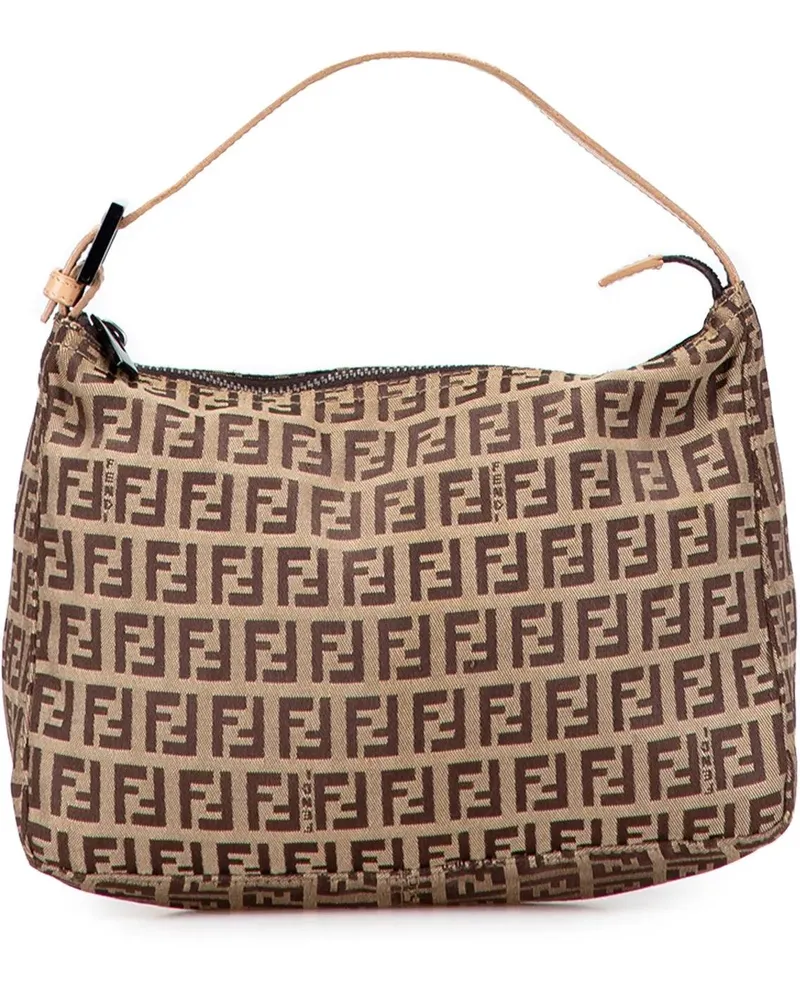 Fendi Crossbody Bags Zucchino Canvas Handbag braun Braun