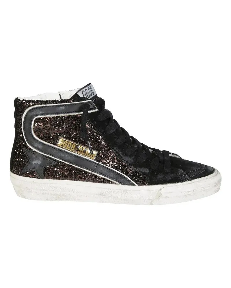 Golden Goose Low-Top Sneaker High-Top Sneakers With Glitter Upper braun Braun