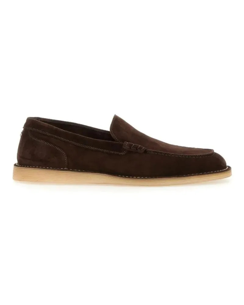 Dolce & Gabbana Loafer Suede Loafer schwarz Schwarz