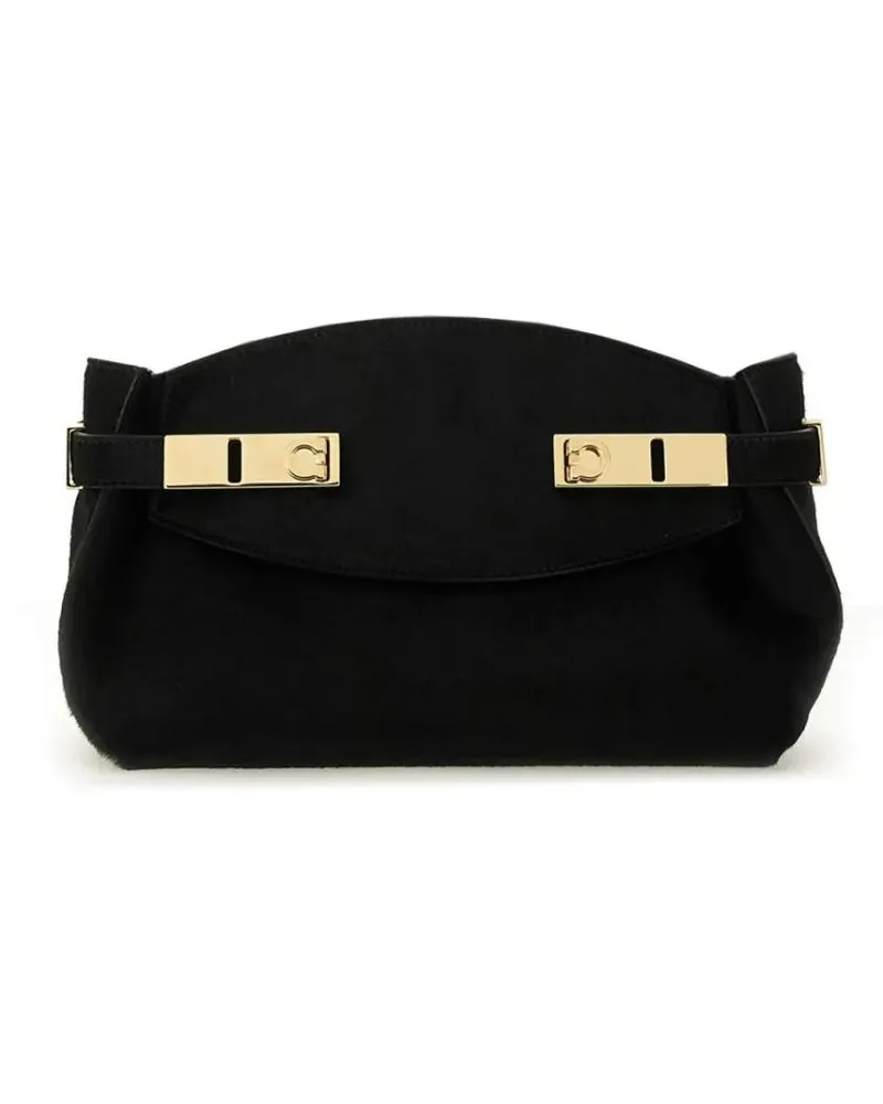 Ferragamo Crossbody Bags "Hug Soft" Bag schwarz Schwarz