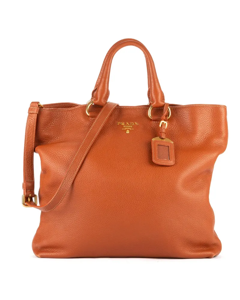 Prada Crossbody Bags Large Shopping Tote orange Orange