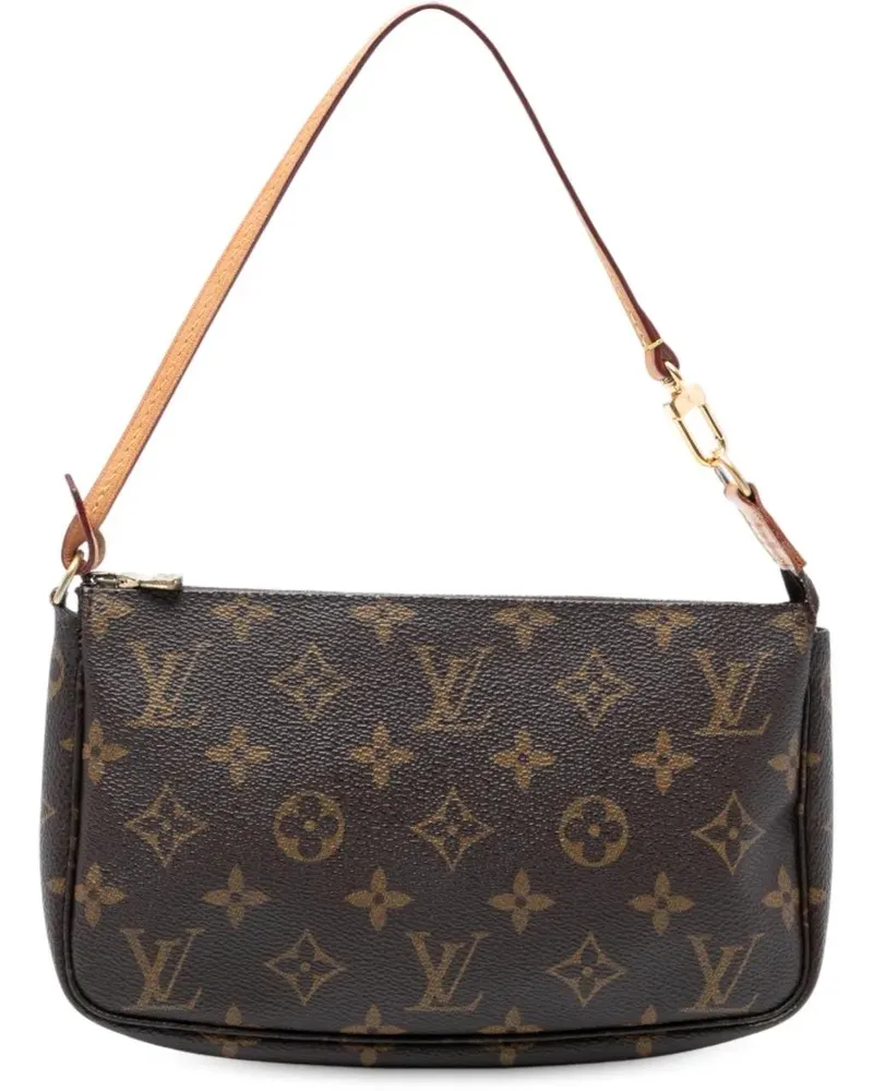 Louis Vuitton Hobo Bags Monogram Pochette Accessoires braun Braun