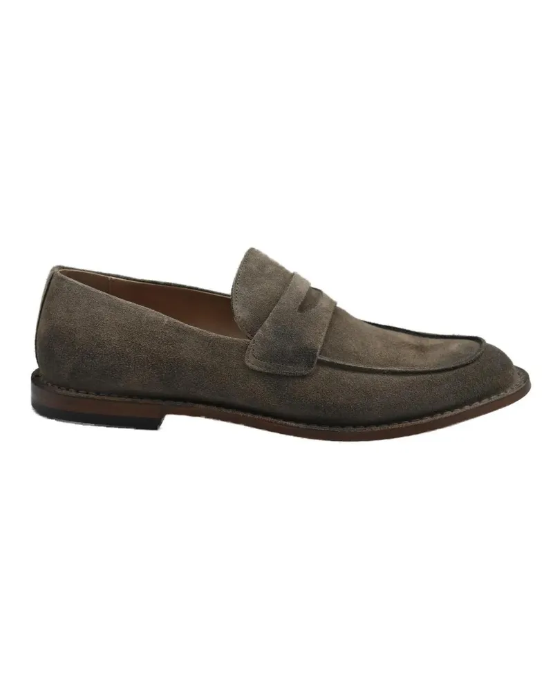 Pantanetti Loafer Low-Cut Loafers With Soft Suede Finish braun Braun